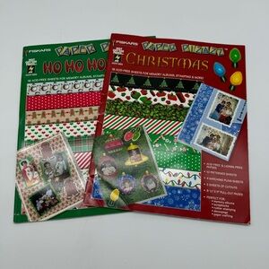 Fiskers Paper Pizzaz Booklets Set of Two Holiday Christmas